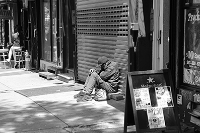 Homeless : Street Life : New York : Personal Photo Projects : Photos : Richard Moore : Photographer